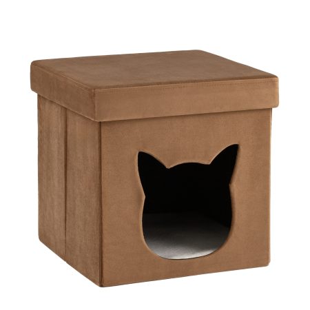 Пуф складной с ящиком Store Pet коричневый