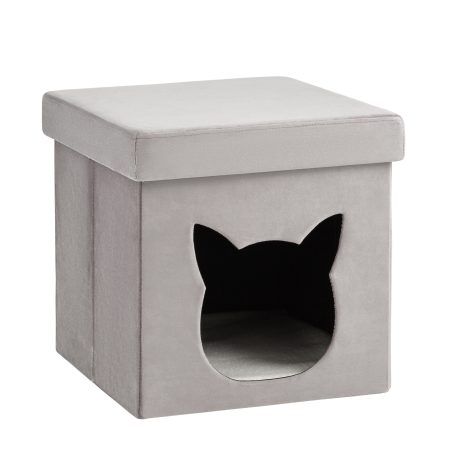 Пуф складной с ящиком Store Pet серый