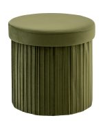 Пуф складной с ящиком Store Round травяной