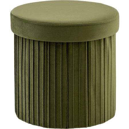 Пуф складной с ящиком Store Round травяной