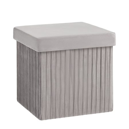 Пуф складной с ящиком Store Square серый