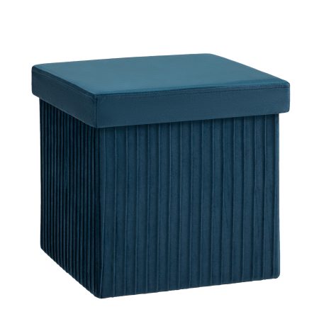 Пуф складной с ящиком Store Square синий