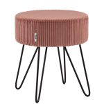 Пуф Спейси велюр рельефный коралловый