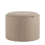 Пуф-столик с ящиком Хюгге L рогожка бежевый