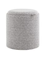 Пуф-столик с ящиком Хюгге S букле серый