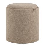 Пуф-столик с ящиком Хюгге S рогожка бежевый