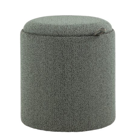 Пуф-столик с ящиком Хюгге XS букле темно-серый