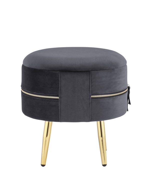 Пуф Тильда велюр антрацит — изображение 2