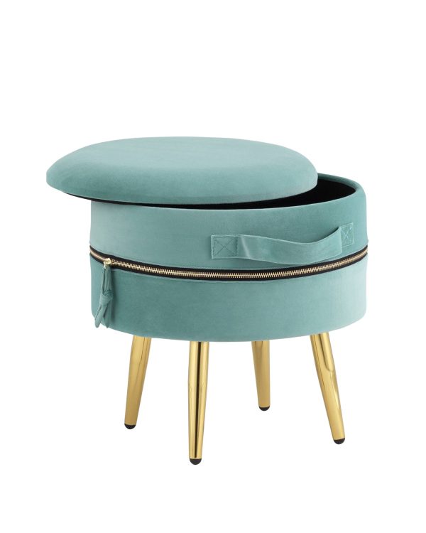 Пуф Тильда велюр мятный — изображение 2