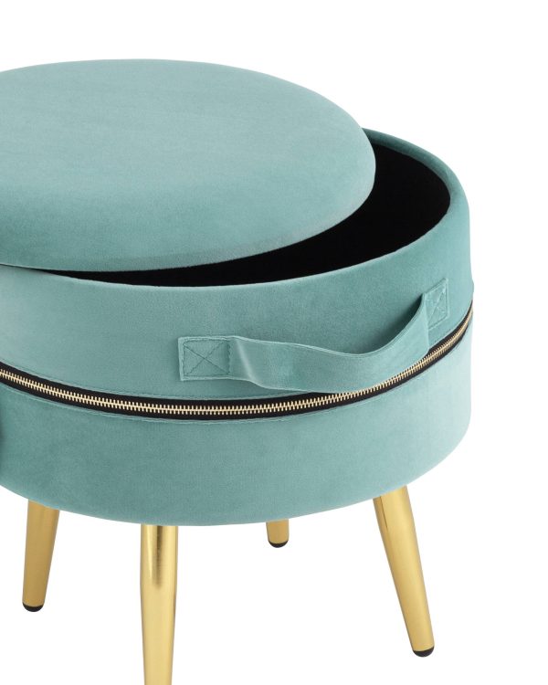 Пуф Тильда велюр мятный — изображение 3