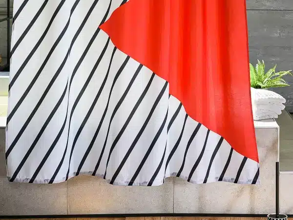 Шторка для ванной Memphis красный — изображение 3