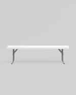 Скамейка складная 152*25*42 см белая — изображение 3