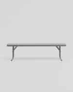 Скамейка складная 152*25*42 см серая — изображение 3