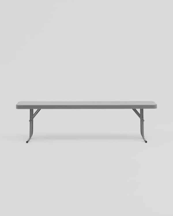 Скамейка складная 152*25*42 см серая — изображение 3