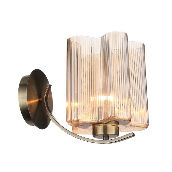 sl117.301.01-bra-st-luce-bronzovyjjantarnyj-e27-160w-onde-2 SL117.301.01 Бра ST-Luce Бронзовый/Янтарный E27 1*60W ONDE — изображение 3
