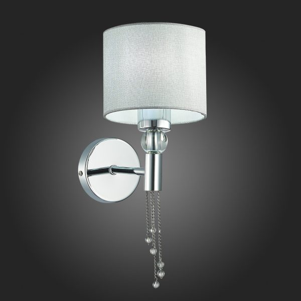 SLE105171-01 Светильник настенный Хром/Серый E27 1*60W PRIMMA — изображение 2