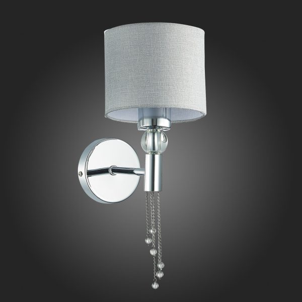 SLE105171-01 Светильник настенный Хром/Серый E27 1*60W PRIMMA — изображение 5