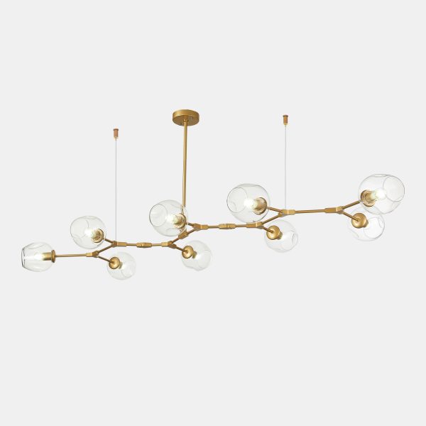 SLE154823-09 Светильник подвесной Золотистый/Прозрачный E27 9*40W RAMETTO — изображение 2