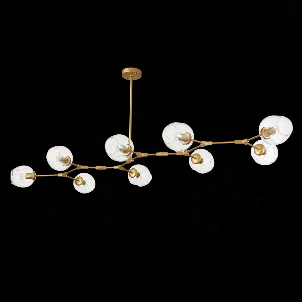 SLE154823-09 Светильник подвесной Золотистый/Прозрачный E27 9*40W RAMETTO — изображение 4