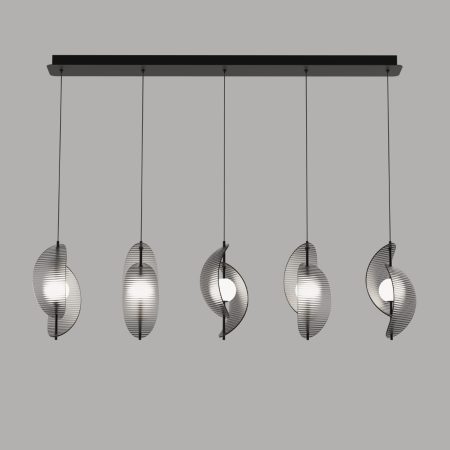 Подвесной светильник MD24030035-5B black/smoky