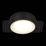 ST218.458.01 Св-к встр. Черный GU10 1*50W IP20 D78xH30 165-265V Без ламп Встраиваемые светильники