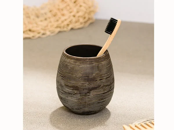 Стакан для зубных щеток Brushy коричневый — изображение 4