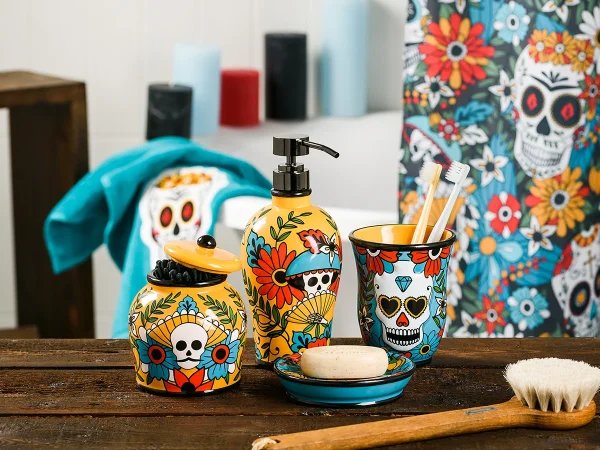 Стакан для зубных щеток Los Muertos голубой — изображение 2