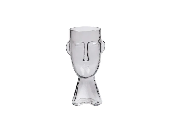 Стеклянная ваза Faces 25см