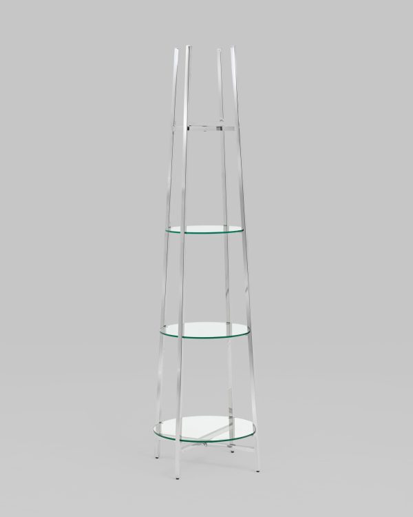 stellazh-lans-prozrachnoe-steklo-stal-serebro-1 Стеллаж Ланс прозрачное стекло сталь серебро — изображение 2