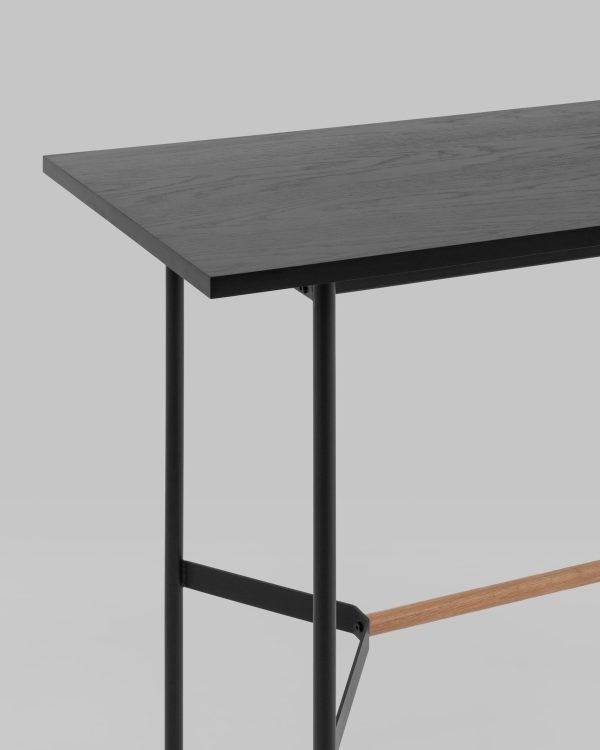 Стол барный Knobb 120*60 черный — изображение 3