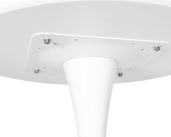 Стол барный MIA BAR, белая столешница, белое основание — изображение 4