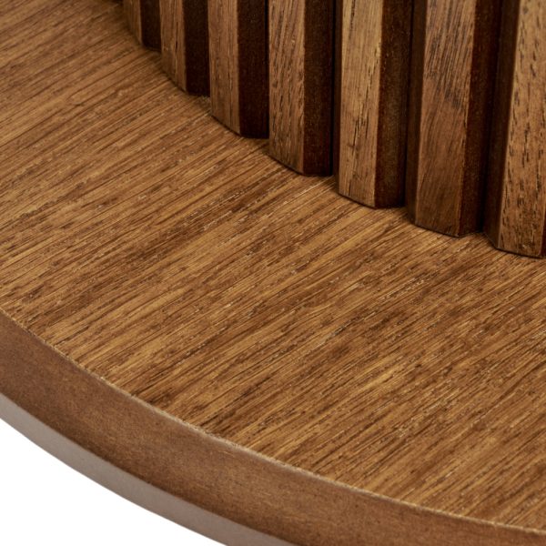 Стол Bloom диам. 105 см, Кварцит, орех — изображение 5