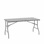 Стол-чемодан складной 152*74*74 серый