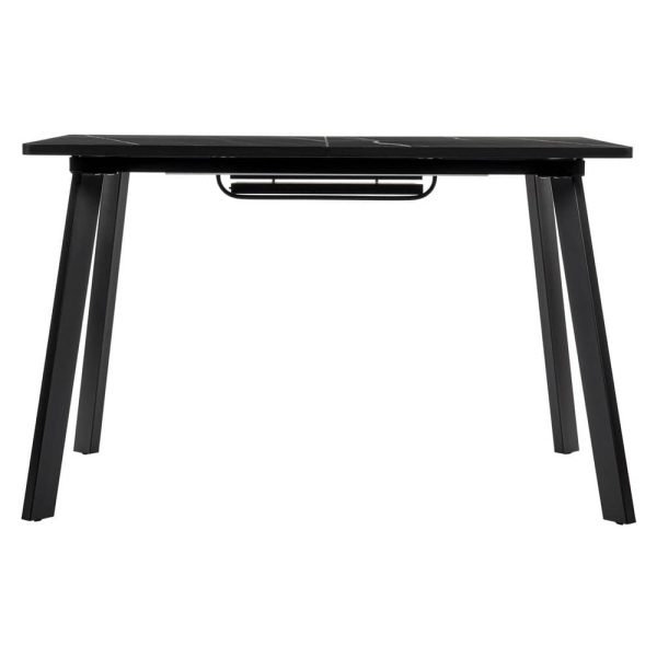 stol-dublin-raskladnoj-120-160h80h75-chjornyj-mramor-s-chjornymi-nozhkami-2 Стол Dublin раскладной 120-160х80х75 чёрный мрамор с чёрными ножками — изображение 3