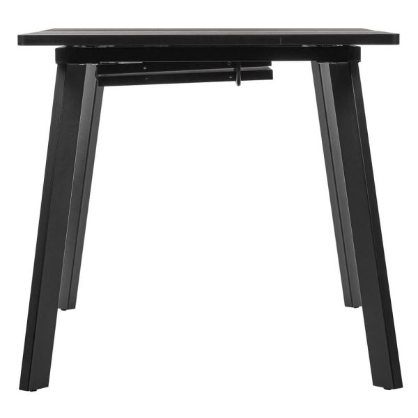 stol-dublin-raskladnoj-120-160h80h75-chjornyj-mramor-s-chjornymi-nozhkami-4 Стол Dublin раскладной 120-160х80х75 чёрный мрамор с чёрными ножками — изображение 5