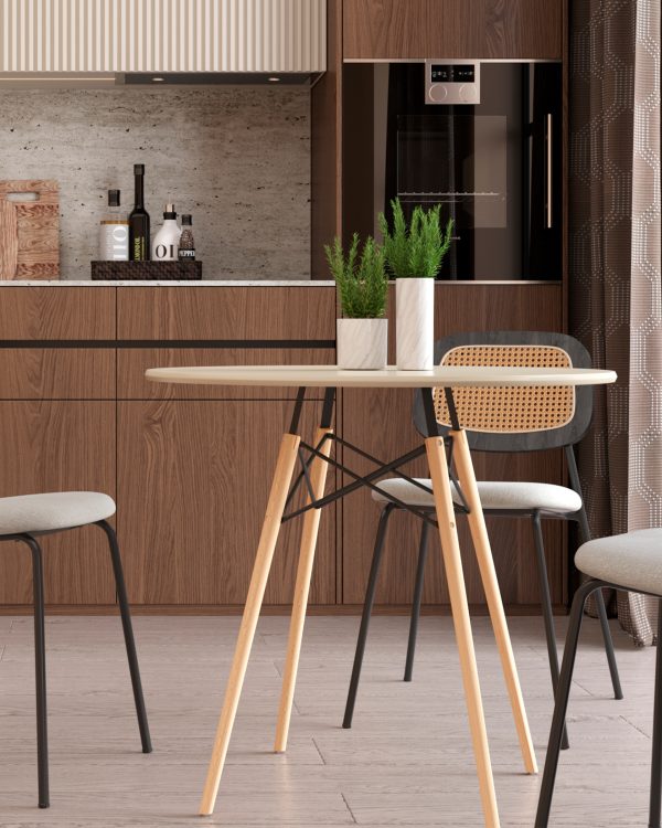 Стол Eames DSW D80 бежевый — изображение 3