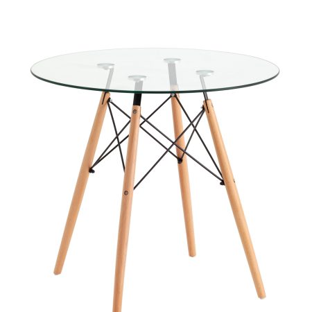 Стол Eames DSW NEW D80 стеклянный