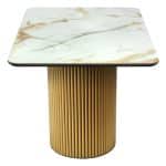 Стол Festa 140x85x77см, керамогранит Calacatte gold мрамор — изображение 3