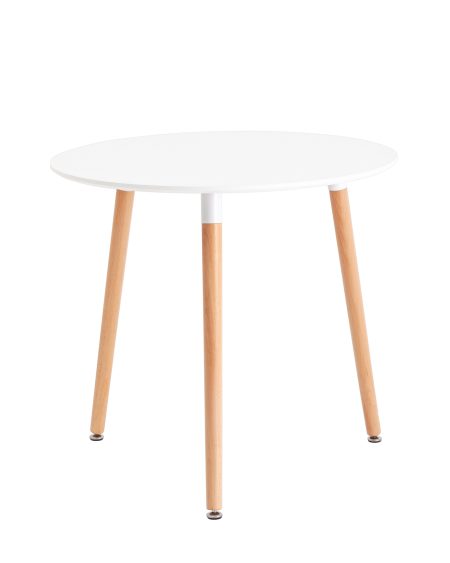 Стол круглый EAMES DST NEW D80 белый