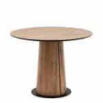 Стол круглый Пулон 100 см  столешница HPL дуб вотан