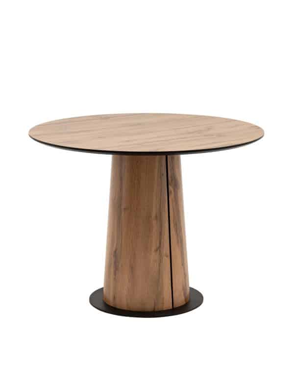 Стол круглый Пулон 100 см  столешница HPL дуб вотан