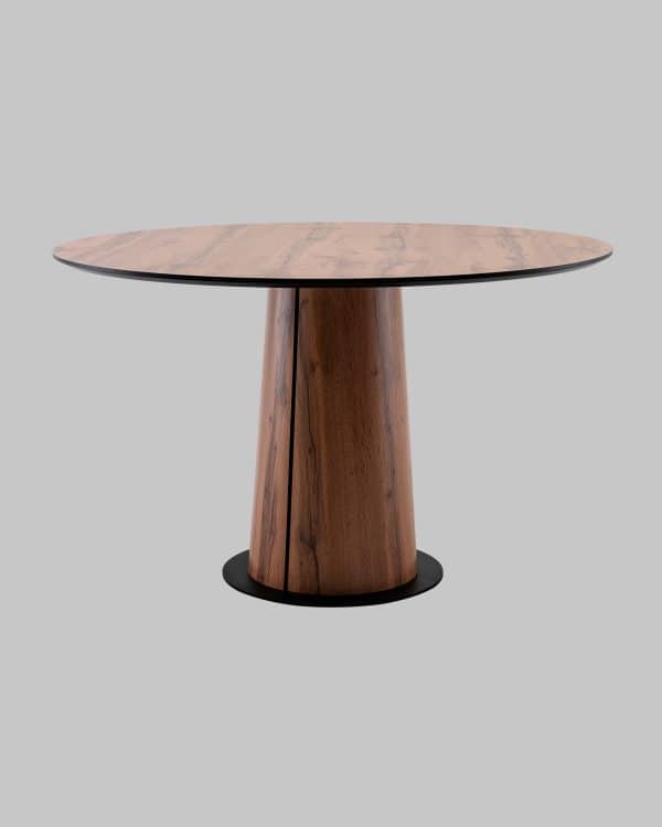 Стол круглый Пулон 120 см столешница HPL дуб вотан — изображение 2