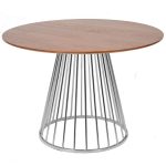 Стол Liverpool 110см орех, хромированные ножки — изображение 3