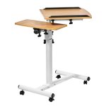 Стол многофункциональный Palma 60x40x62-96см, светлое дерево, белый — изображение 5