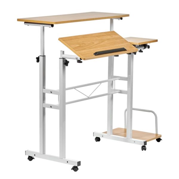 stol-mnogofunkcionalnyj-shuttle-80h58h80-130sm-svetloe-derevo-belyj-4 Стол многофункциональный Shuttle 80х58х80-130см, светлое дерево, белый — изображение 5