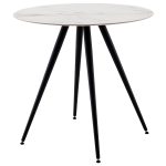 Стол Ники круглый столешница керамика Ice Jade 800