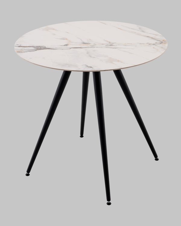 Стол Ники круглый столешница керамика Ice Jade 800 — изображение 3