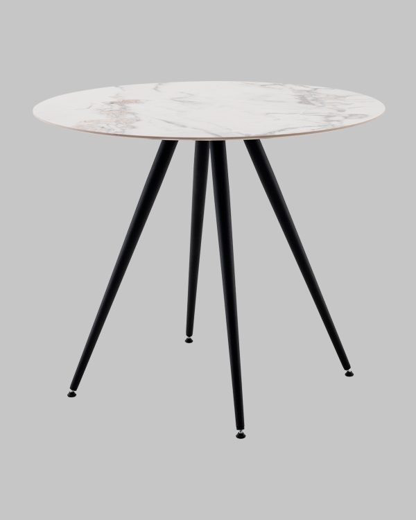 Стол Ники круглый столешница керамика Ice Jade 900 — изображение 2