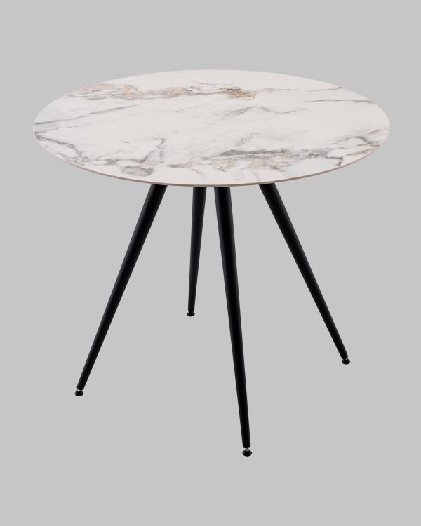 Стол Ники круглый столешница керамика Ice Jade 900 — изображение 3