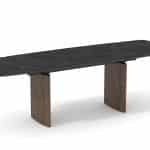 Стол обеденный Астарта раскладной 180-260х90 см керамика темная